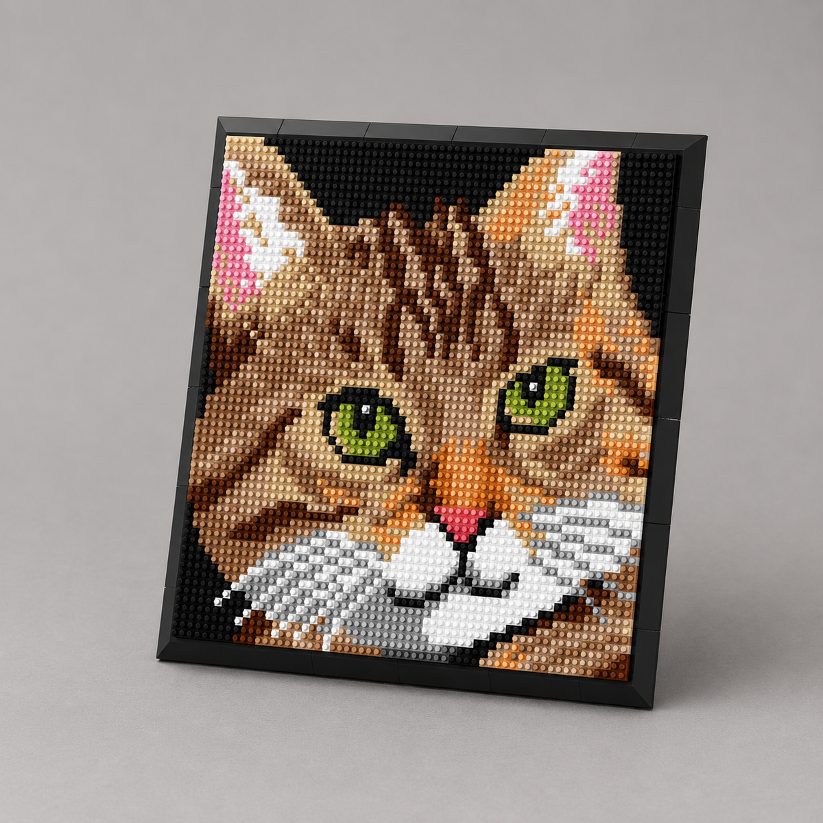 Tabby kat Schilderij | Bouwsteentjes