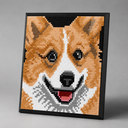 Shiba Schilderij | Bouwsteentjes