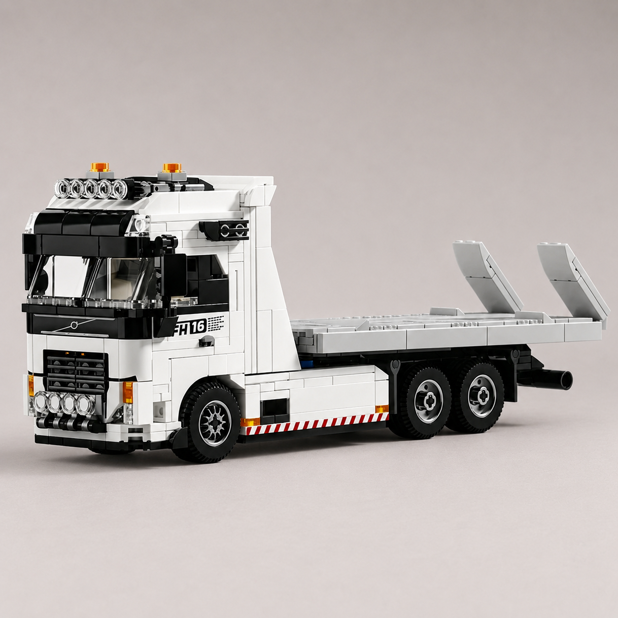 Zware FH16 Trekker met Oplegger | Bouwsteentjes