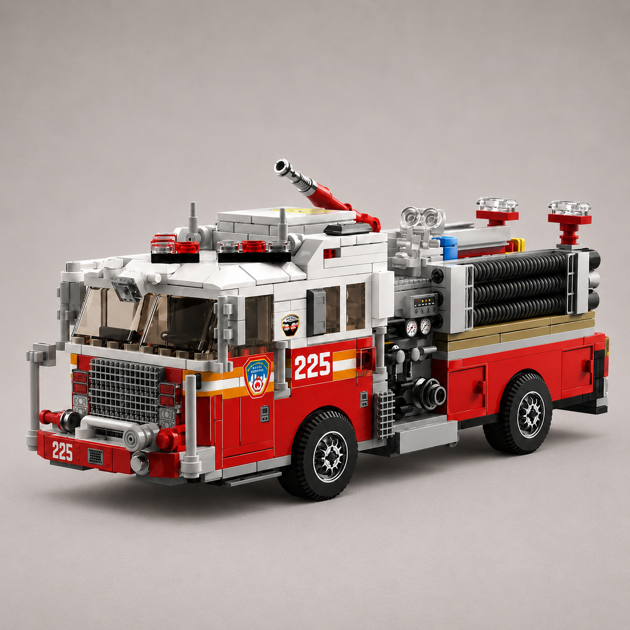 Mega Amerikaanse Brandweerwagen | Bouwsteentjes