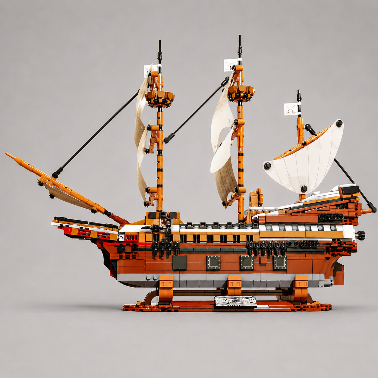 MEGA Zeil-piraten schip | Bouwsteentjes