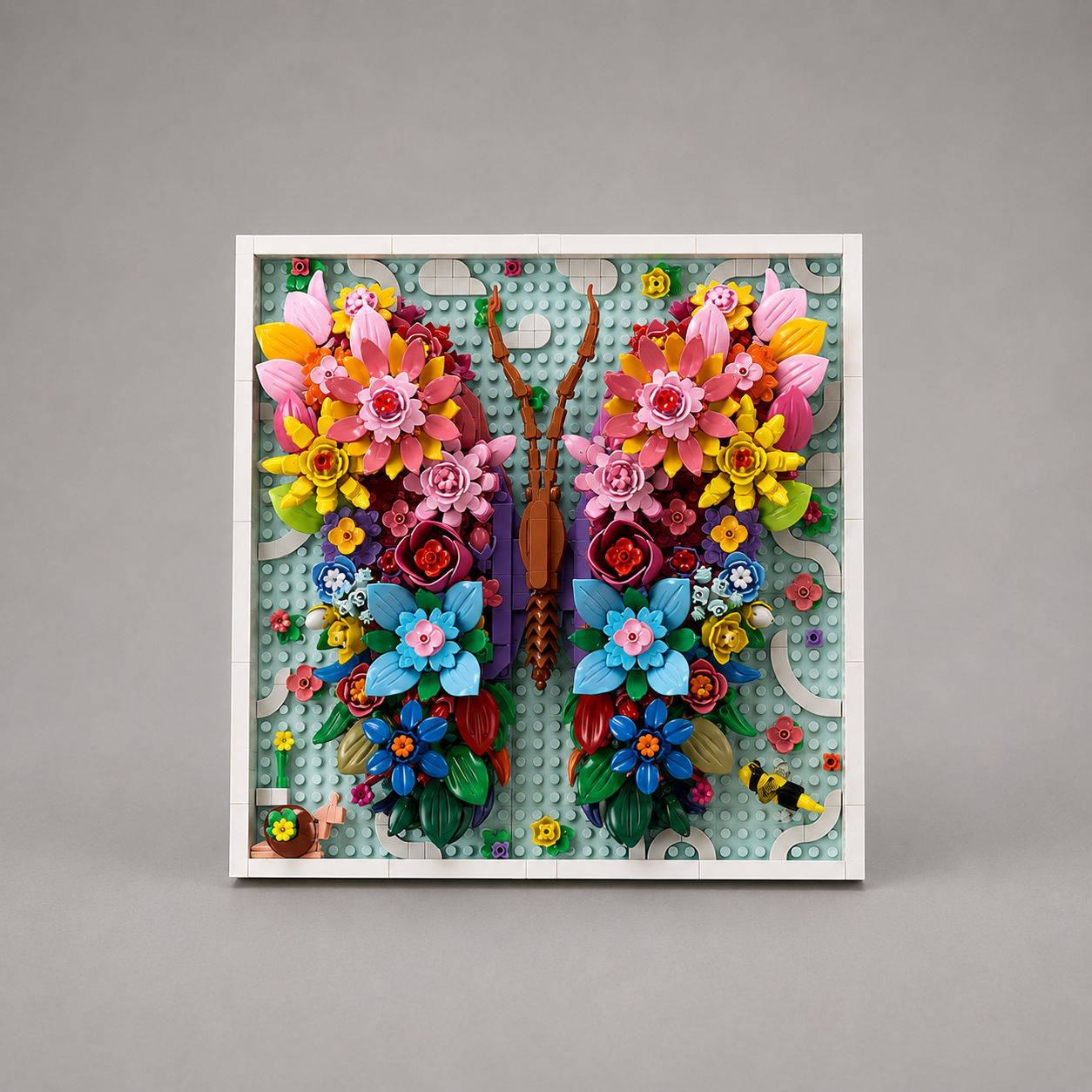 Bloemen vlinder | Bouwsteentjes