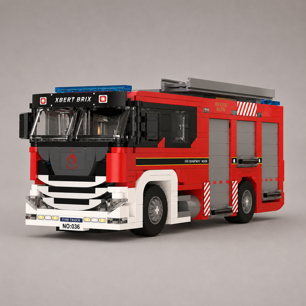 Brandweer auto | Bouwsteentjes