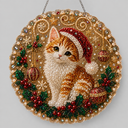Kerst hanger | Kat | Diamond painting