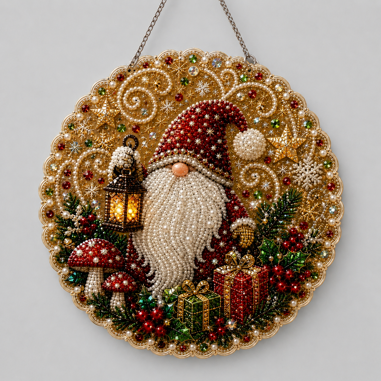 Kerst hanger | Kerstman | Diamond painting