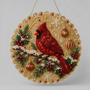 Kerst hanger | Vogel | Diamond painting