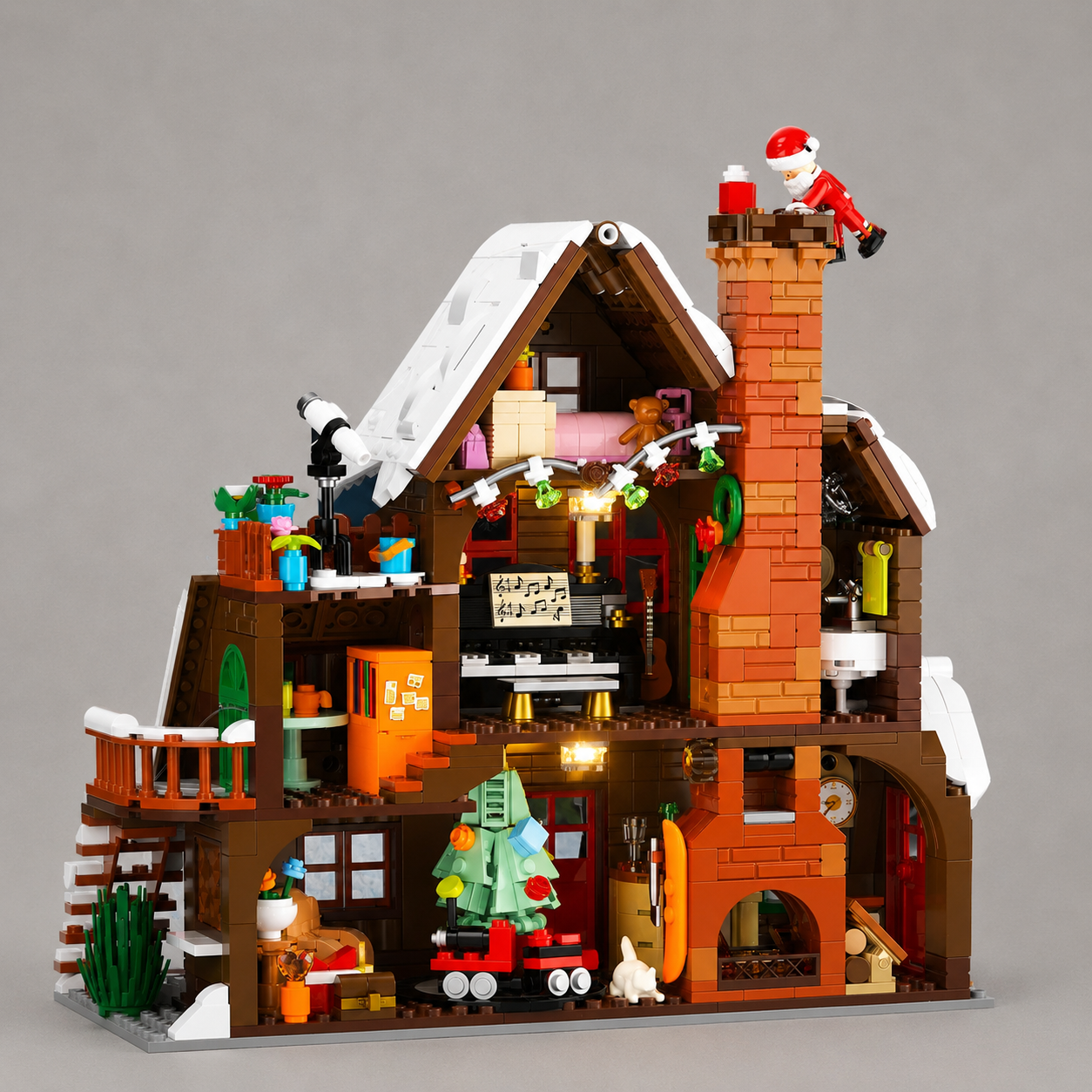 Kerst huis | Bouwsteentjes