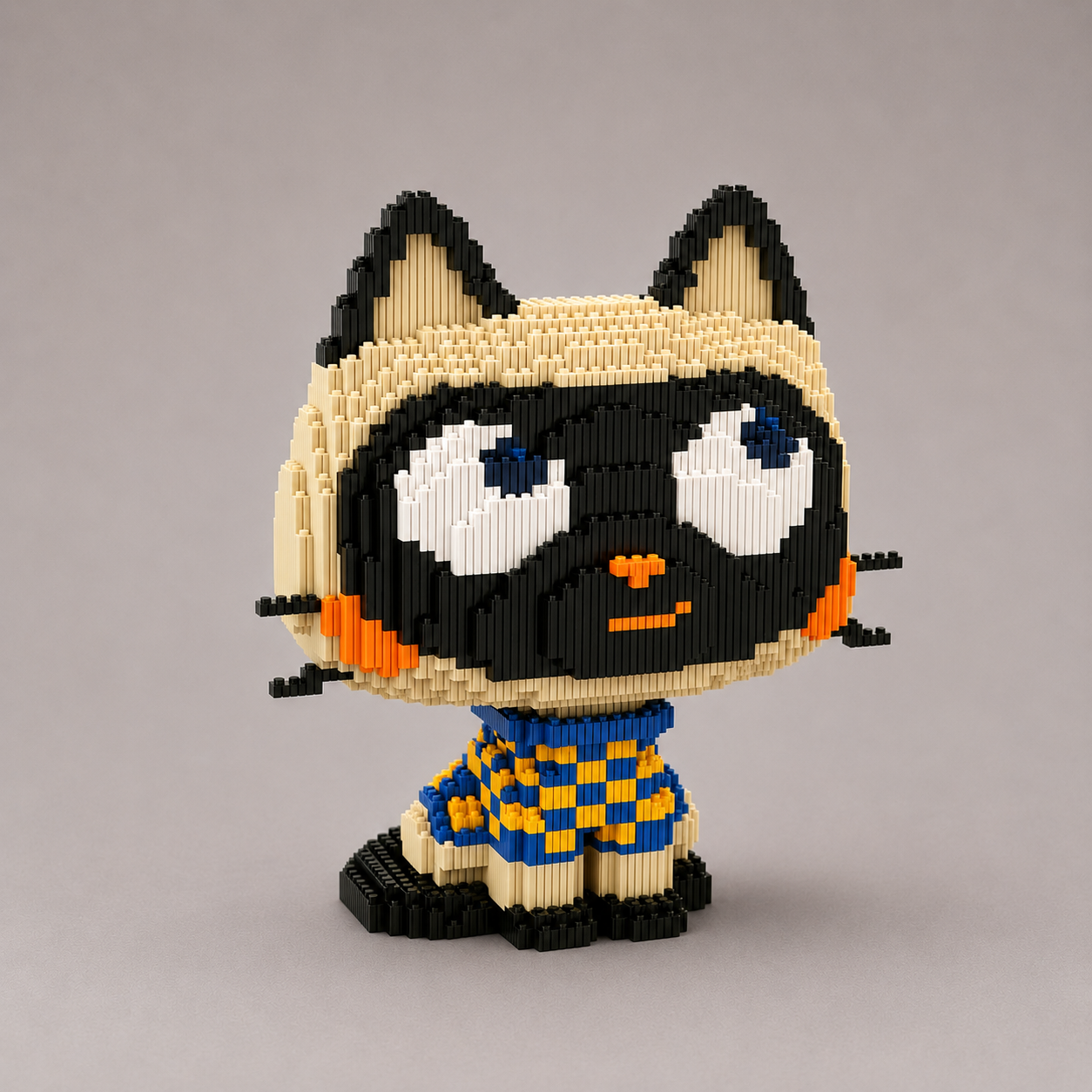 Grappige siamese kat | Bouwsteentjes