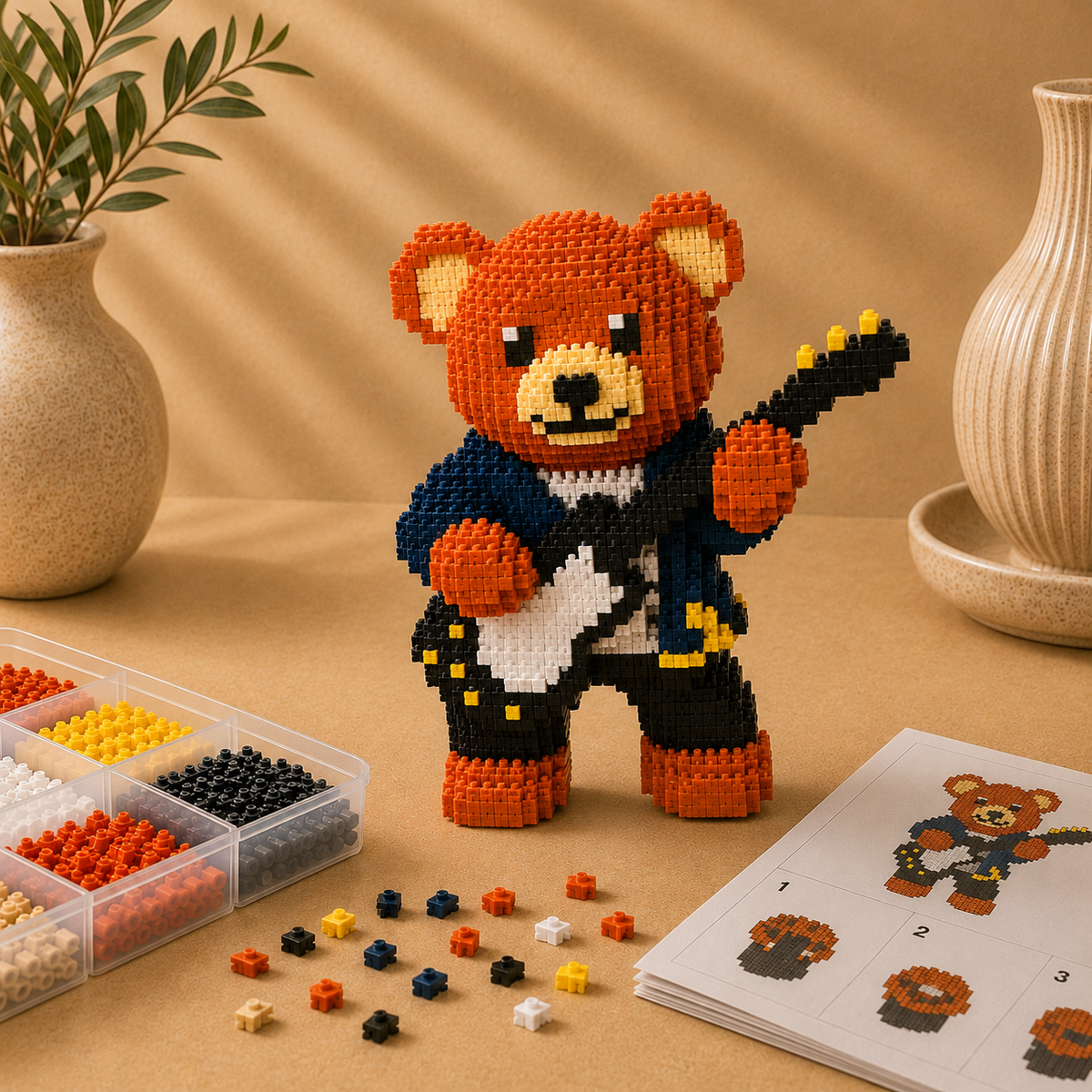 Knuffel beer band | Bouwsteentjes