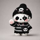 Panda met muts | Bouwsteentjes