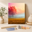 Roze boom | Schilderen op Nummer