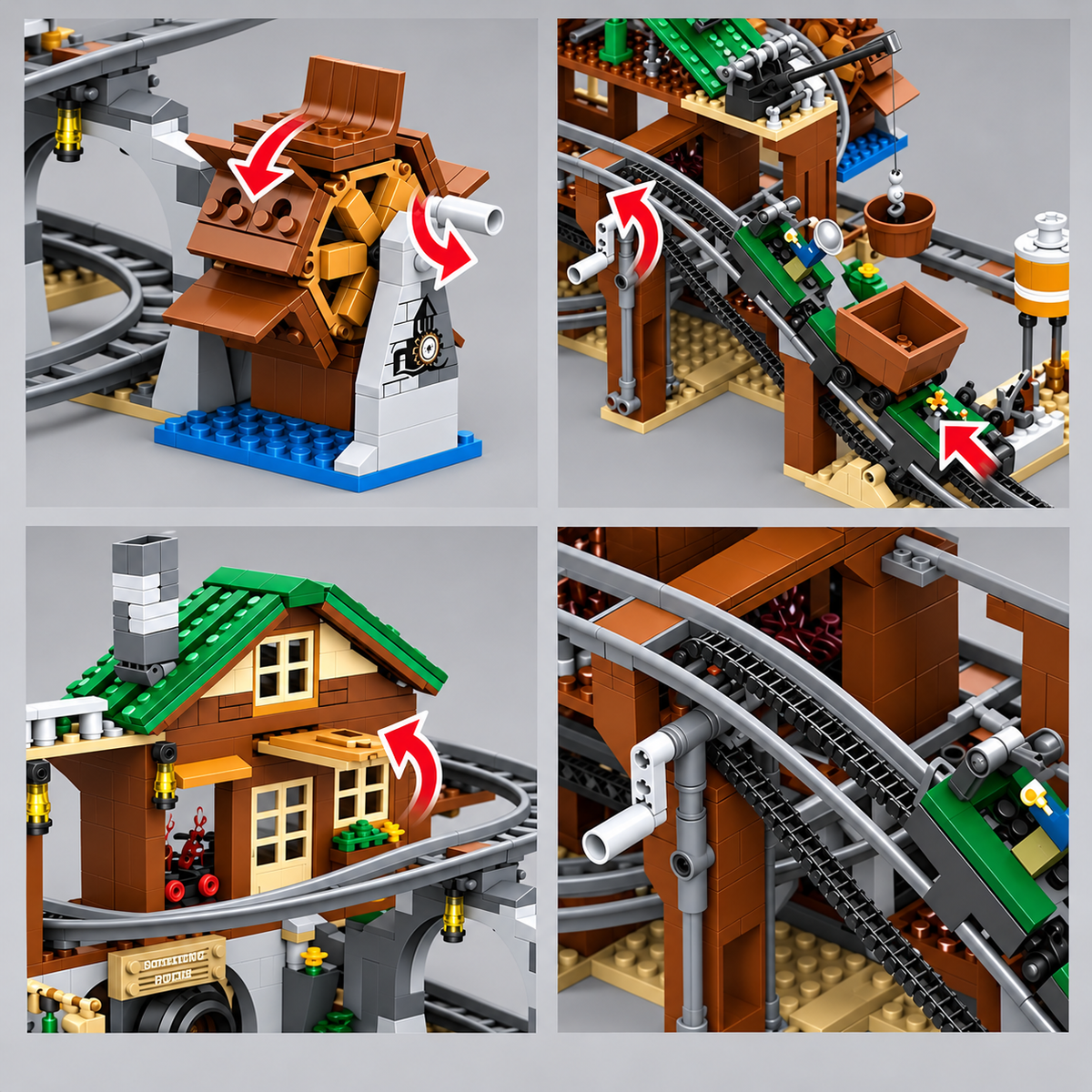 Mega Achtbaan | Bouwsteentjes