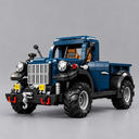 Blauwe vintage auto | Bouwsteentjes