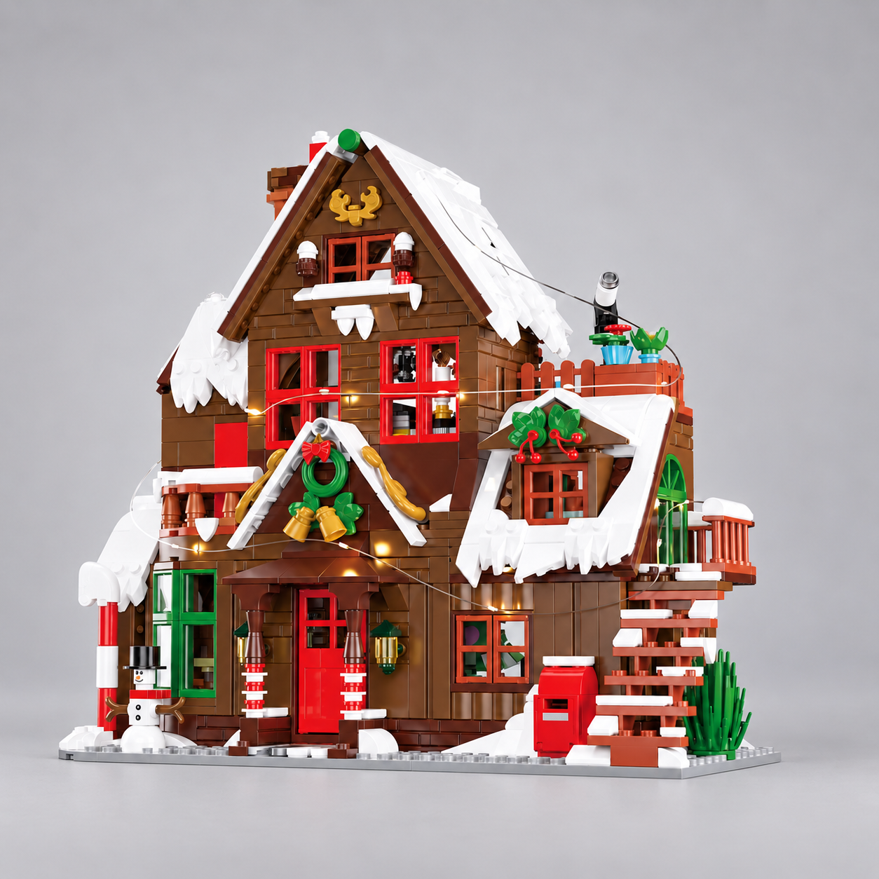 Kerst villa | Bouwsteentjes