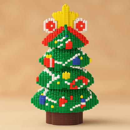 Kerstboom met versiering | Bouwsteentjes