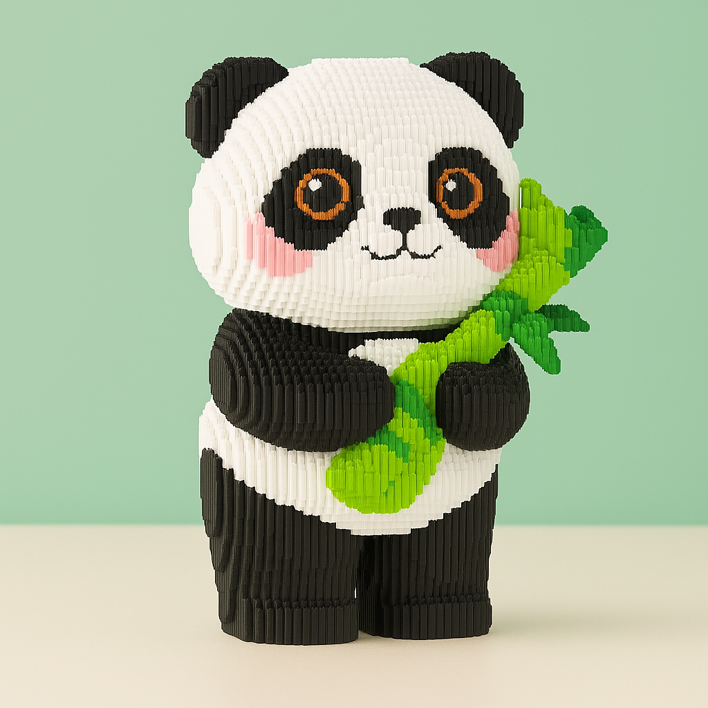 MEGA Panda met Bamboe | Bouwsteentjes
