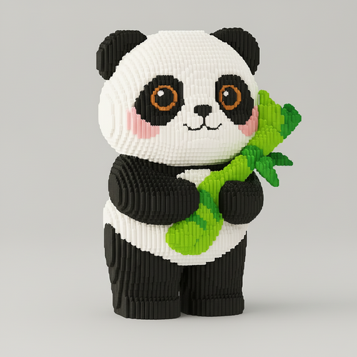 MEGA Panda met Bamboe | Bouwsteentjes