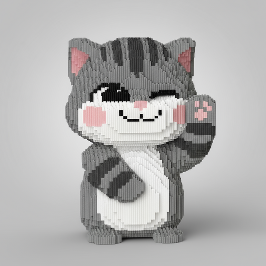 Lieve Grijze kat | Bouwsteentjes