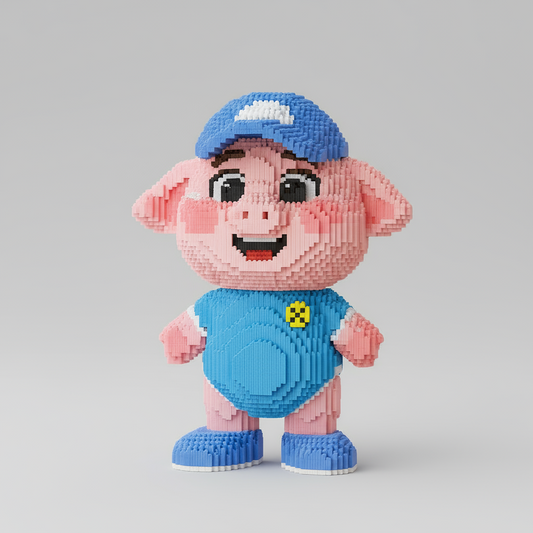 Varken met Pet | Bouwsteentjes