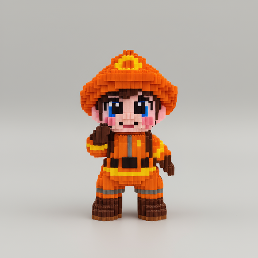 Brandweerman | Bouwsteentjes