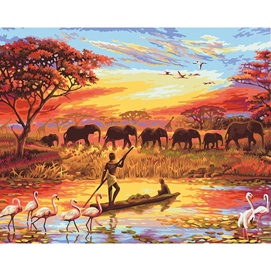 Prachtig Afrika | Schilderen op Nummer