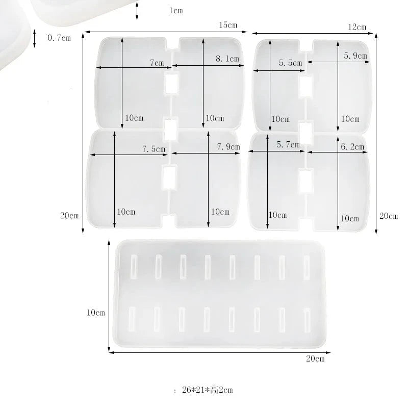 Siliconen Mal Make up Organisator | Epoxy