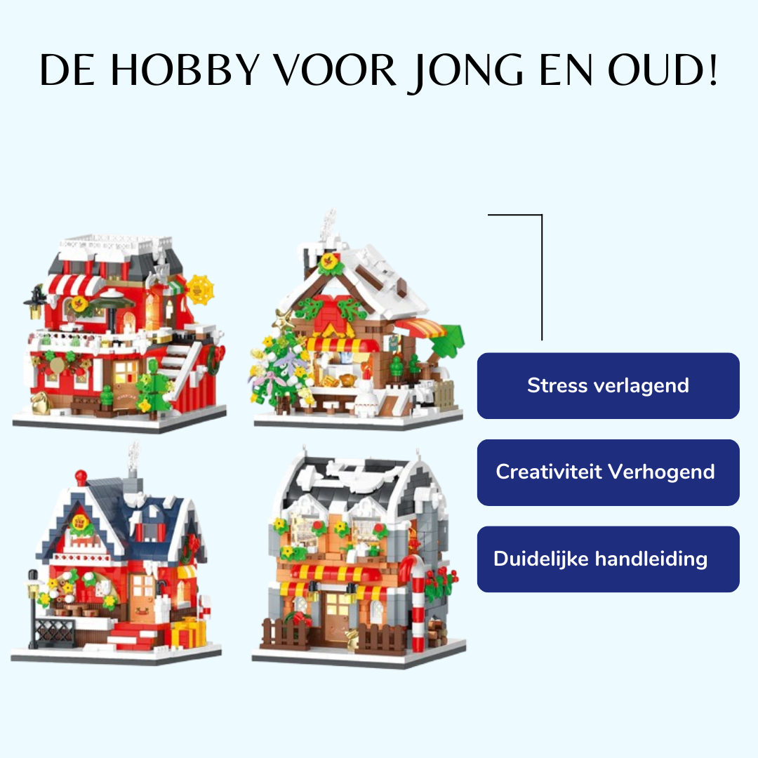 Kerst dorp | Bouwsteentjes