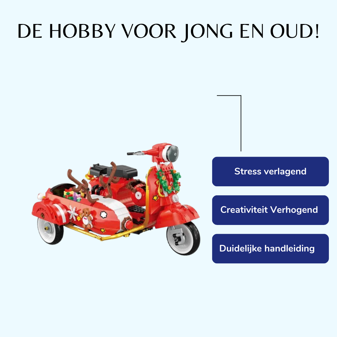 Kerst motor | Bouwsteentjes