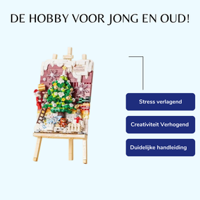 Kerst schilderij | Bouwsteentjes