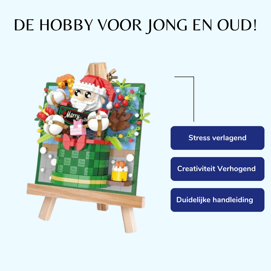 Mooi kerst schilderij | Bouwsteentjes