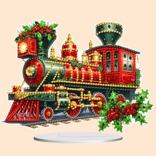 5D Kerst trein | Diamond painting
