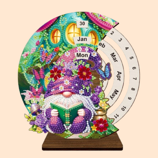 Paarse kabouter | Kalender | Diamond painting