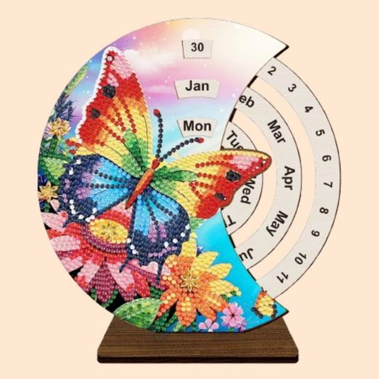 Regenboog vlinder | Kalender | Diamond painting