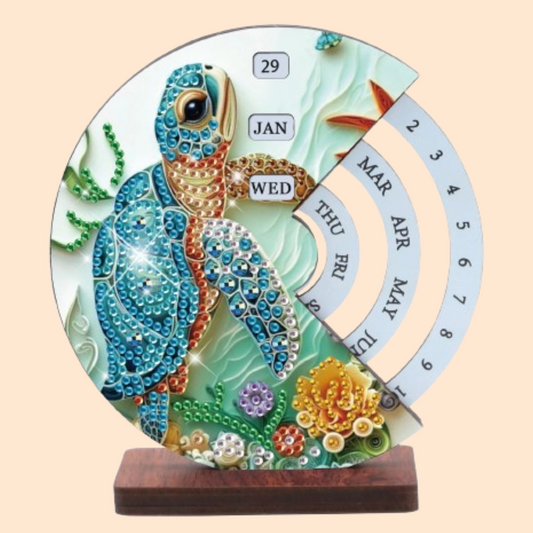 Schildpad | Kalender | Diamond painting