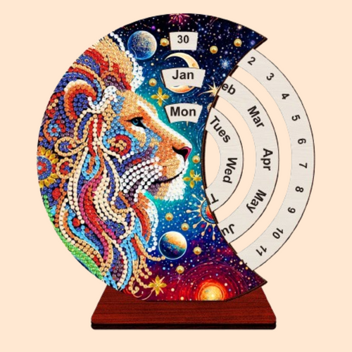 Leeuw | Kalender | Diamond painting