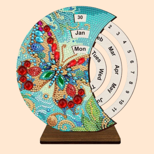 Rode vlinder | Kalender | Diamond painting