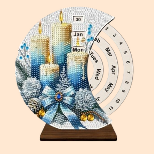Kaarsen | Kalender | Diamond painting