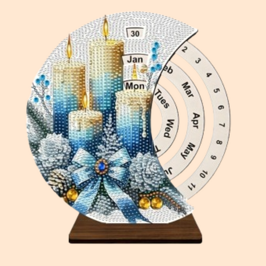 Kaarsen | Kalender | Diamond painting