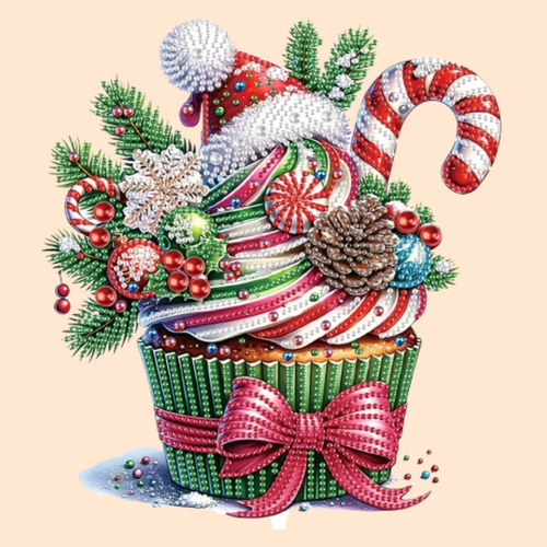 Kerst cupcake | Diamond painting