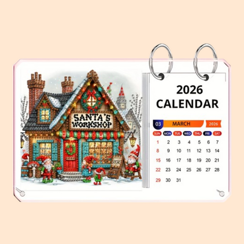 Kerst winkel | Staande kalender | Diamond painting