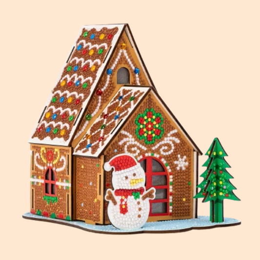Kerst huis | Bouwpakket | Diamond painting