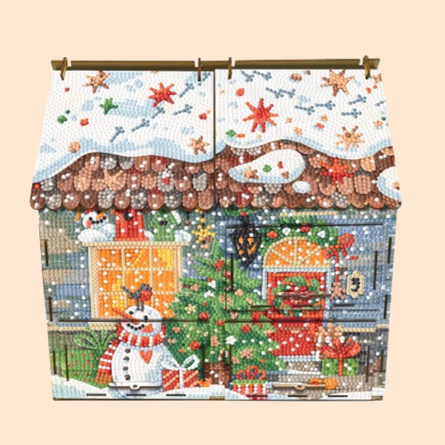 Huis met lades | Bouwpakket | Diamond painting