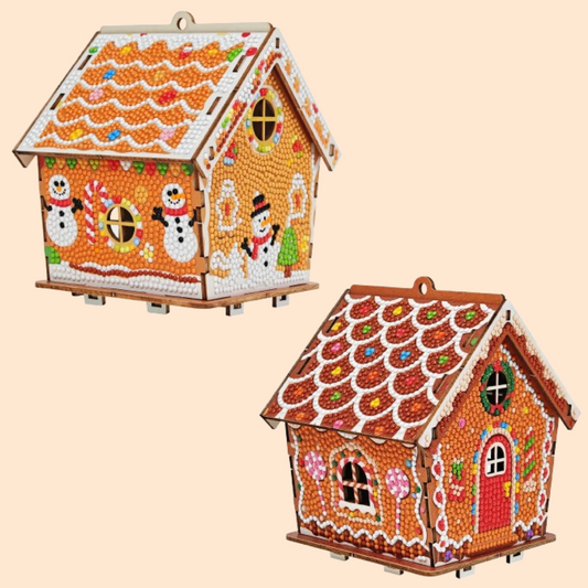 Kerst huis | Bouwpakket | Diamond painting