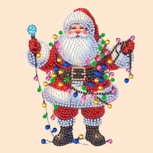 Bewegende kerstman | Diamond painting