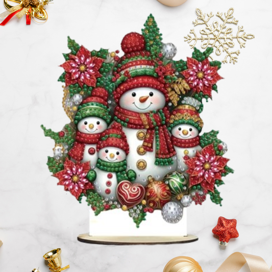 5D Sneeuwpoppen familie | Diamond painting