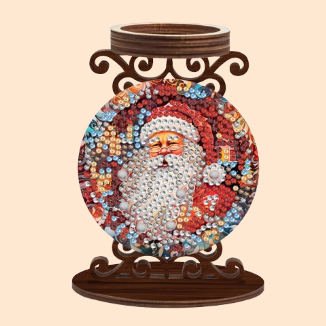Kerstman | kaarshouder | Diamond Painting