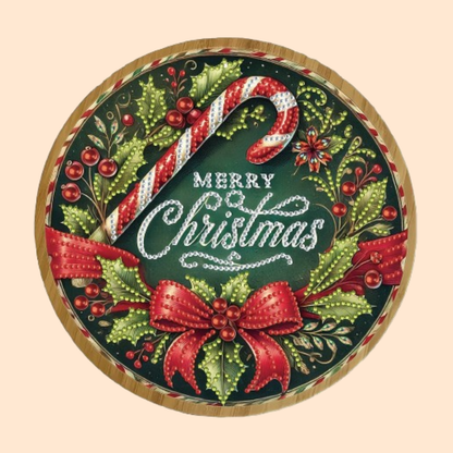 Merry Christmas | Dienblad | Diamond painting