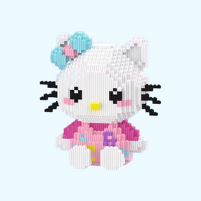 Zittende Hello Kitty | Bouwsteentjes