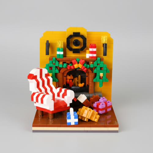 Kerstschoorsteen | Bouwsteentjes