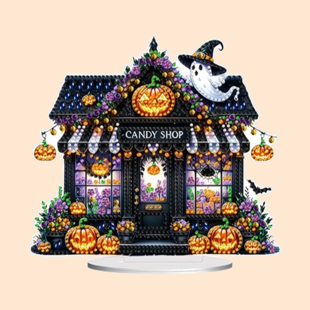 5D Halloween snoephuis | Diamond painting